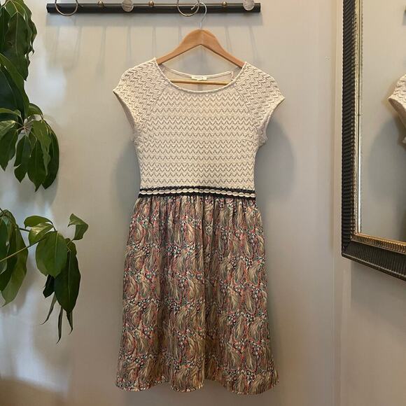 Weston Fit & Flare Arcata Dress | XS Anthropologie, Neutral Motif, Pockets $139 - Picture 5 of 10